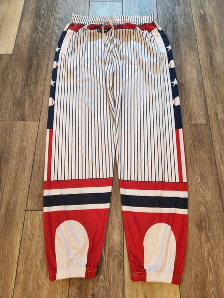 Chalktalk Sports Baseball Lounge Pants Fun Patriotic Boys (Pre-Owned)