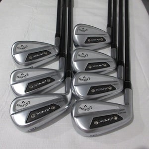 Left-Handed Callaway Apex Ai300 Iron Set - 5-PW, AW- Senior Flex Graphite - MINT