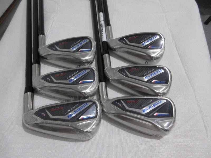 Cobra AeroJet One Length Iron Set - 5-PW - KBS PGI 85 Stiff Flex Graphite - NEW