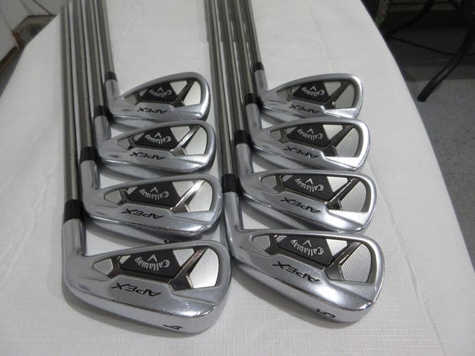 Callaway Apex 21 Iron Set - 4-PW, AW - SteelFiber Stiff Flex Graphite - 2* Flat