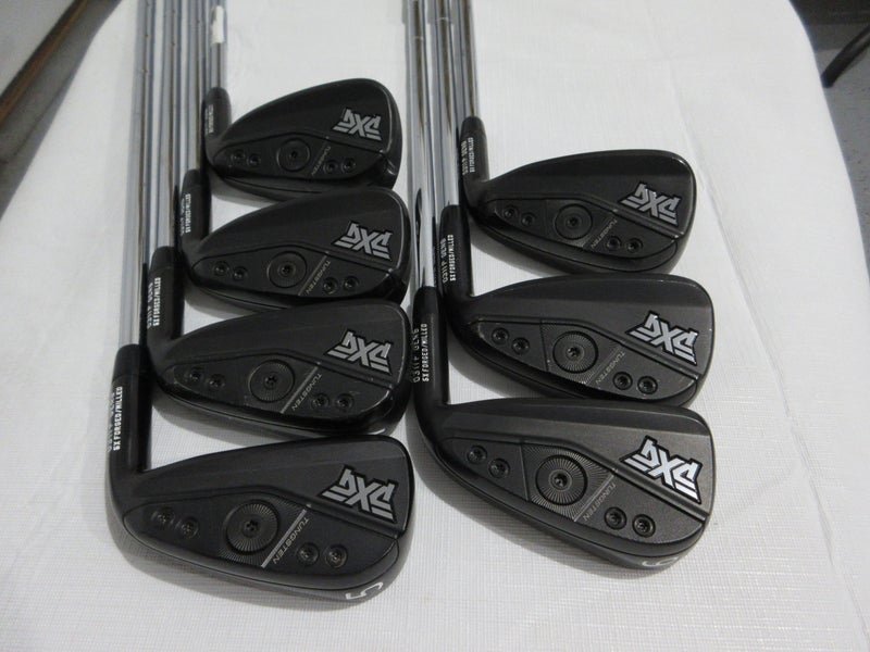 PXG 0311P Gen6 Double Black Iron Set - 5-GW - DG 120 S300 Stiff Steel +0.5" Long