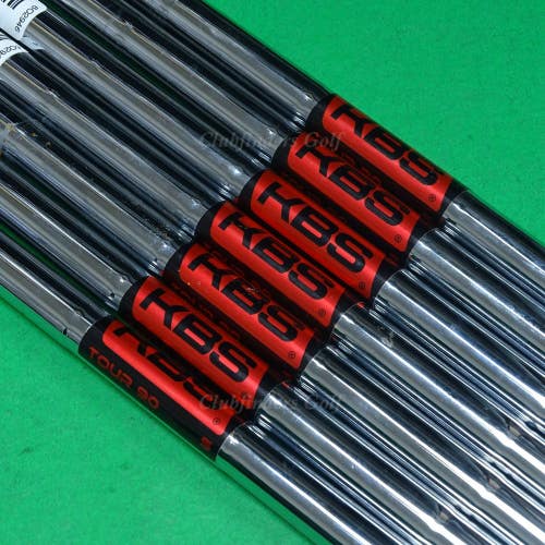 KBS Tour 90 .355 Stiff Flex Pulled Steel Iron Shafts SET OF 7