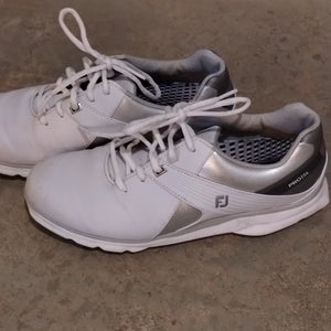 Footjoy Golf Cleats Women's 8M Leather White