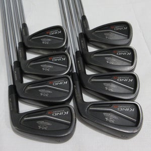 Cobra King Forged CB Black Iron Set - 4-PW, GW - Extra Stiff X Flex Steel