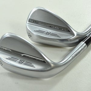 LEFT HANDED Titleist Vokey SM10 Tour Chrome 54*, 60* Wedge Set Steel  # 202019