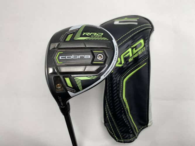 Cobra RAD Speed 5 Fairway Wood 18.5* EvenFlow Riptide CB 5.0 40g Senior LH HC