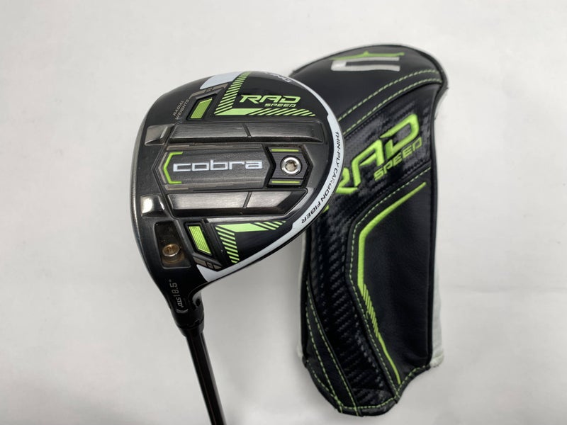 Cobra RAD Speed 5 Fairway Wood 18.5* EvenFlow Riptide CB 5.0 40g Senior LH HC