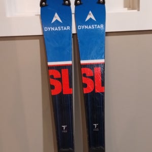 Dynastar 142 cm Youth Racing Speed Omeglass Team SL Skis With Bindings Max Din 10 (Used)