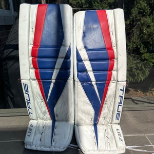 35" 2022 True L12.2 Goalie Leg Pads Pro Stock (Used)
