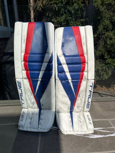 35" 2022 True L12.2 Goalie Leg Pads Pro Stock (Used)
