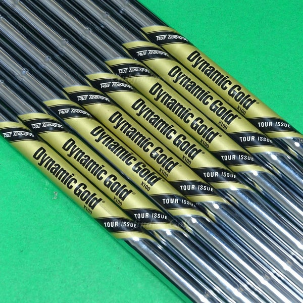 True Temper Tour Issue Dynamic Gold X100 .355 Extra Stiff Pulled Shafts SET OF 8