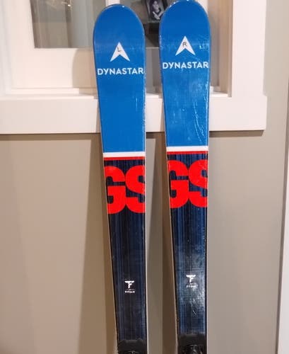 Dynastar 158 cm Youth Racing Speed Course Team GS Skis With Bindings Max Din 10 (Used)