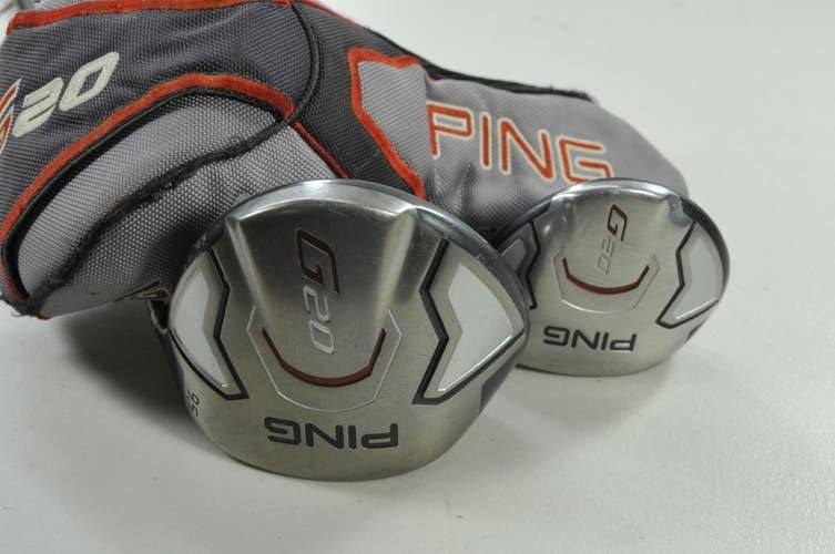 Ping G20 9.5* Driver and 3-15* Fairway Wood Set Stiff/Regular Flex RH  # 202289