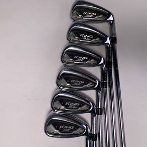 Cobra KING SpeedZone Iron Set 4-PW KBS Tour 90 Regular Steel Mens RH No 7 iron