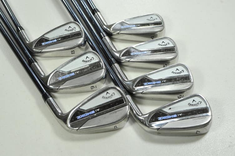 Callaway Paradym Ai Smoke 4-PW Iron Set Senior Flex RH Recoil Graphite # 202783