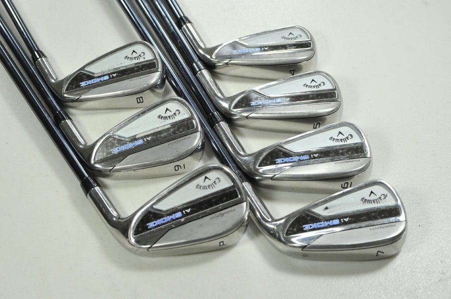 Callaway Paradym Ai Smoke 4-PW Iron Set Senior Flex RH Recoil Graphite # 202783