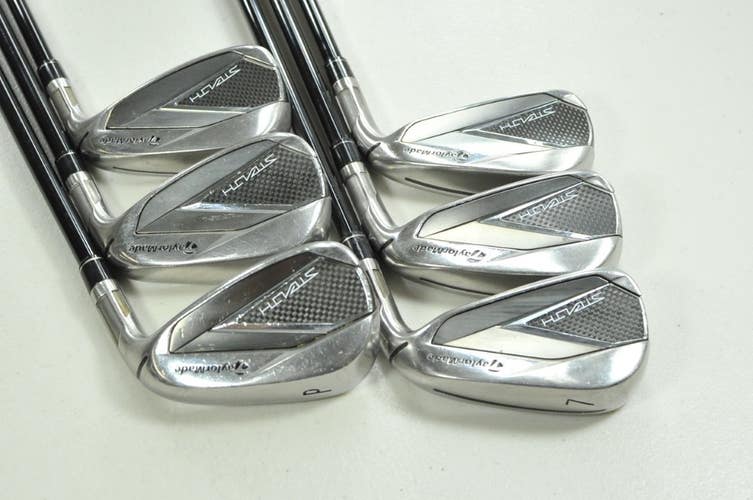 TaylorMade Stealth 5-PW Iron Set Senior Flex RH Air Speeder 50g Graphite #202785