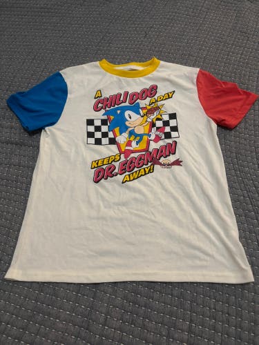 Sonic The Hedgehog Vintage Short Sleeve Shirt Youth Large