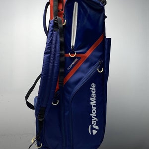 Taylormade Flex Tech Crossover Stand Bag Navy 14-Way Divide Dual Strap Golf Bag