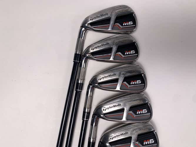 TaylorMade M6 Iron Set 4-PW+GW Fujikura Atmos 6R Regular Graphite Mens LH