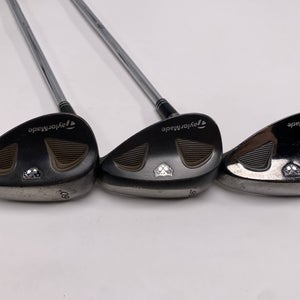 TaylorMade Rac Black TP Wedge Set 52* 8 | 56* 12 | 60* 6 Wedge Steel Mens RH