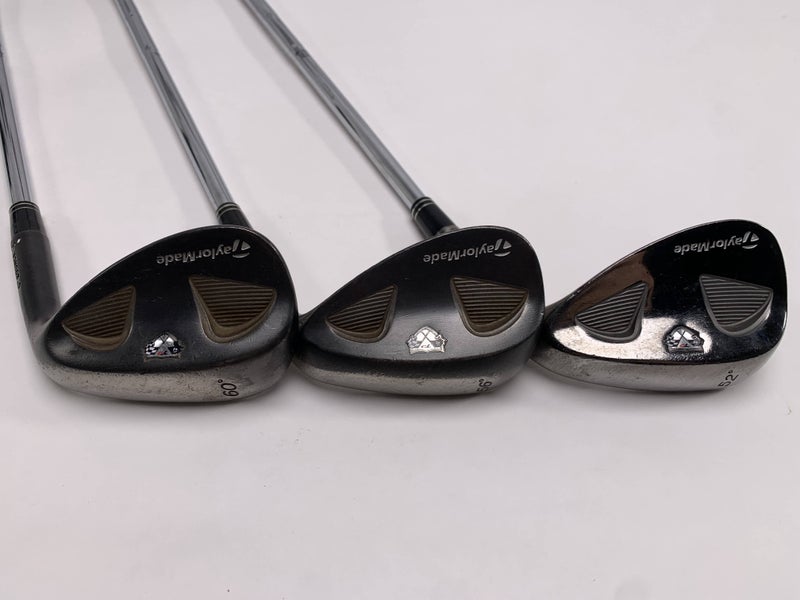 TaylorMade Rac Black TP Wedge Set 52* 8 | 56* 12 | 60* 6 Wedge Steel Mens RH