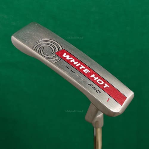 Odyssey White Hot Pro 1 Chrome Plumbers-Neck 34.75" Putter w/ Super Stroke