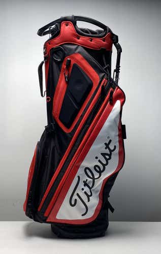 Titleist Hybrid 14 Stand Bag Red Trial Bag 14-Way Divide Dual Strap Golf Bag