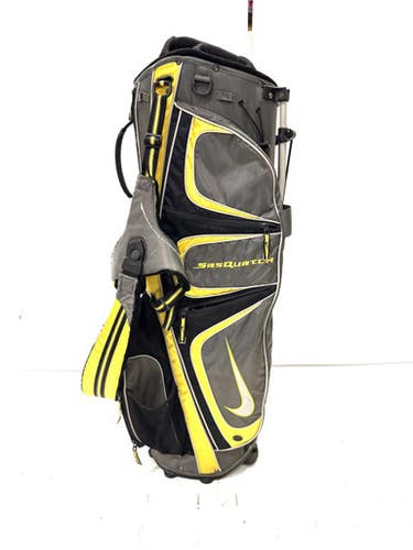Used Nike SQ Mens Stand Bag Black 11860-S000298031