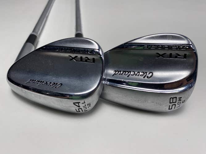 Cleveland RTX ZipCore Tour Satin Wedge Set 54*12 | 58*8 DG Tour Issue Spinner RH