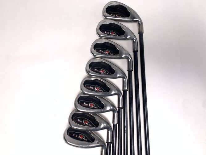 Callaway Big Bertha 2004 Iron Set 4-PW+SW RCH 75i Regular Graphite Mens RH