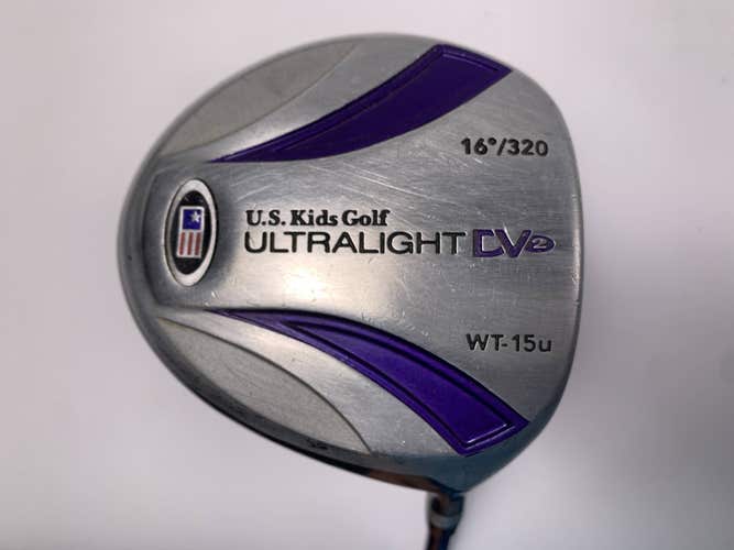 US Kids Ultralight DV2 Driver 16* 54 Youth Graphite Junior RH
