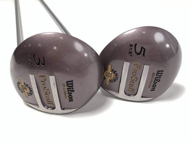 Wilson ProStaff Senior's Design 3 & 5 Fairway Wood Set 16* 21.5* Senior RH