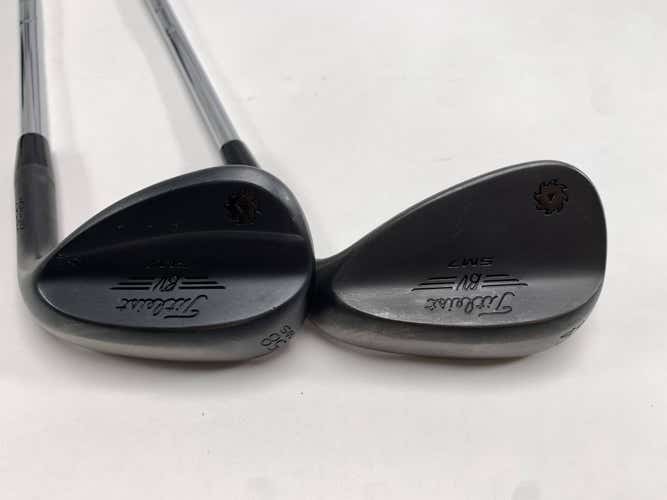 Titleist Vokey SM7 Jet Black Wedge Set 54* 10 | 58* 10 KBS Tour Stiff RH