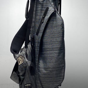 LinkSoul Make Par Not War Stand Bag Grey 4-Way Divide Dual Strap Golf Bag