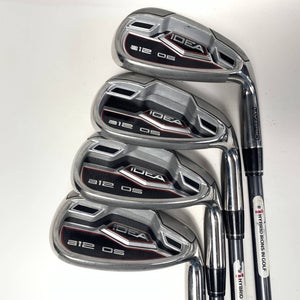 Adams Idea A12 OS Iron Set 8-PW+GW ProLaunch Blue 55g Senior Graphite RH