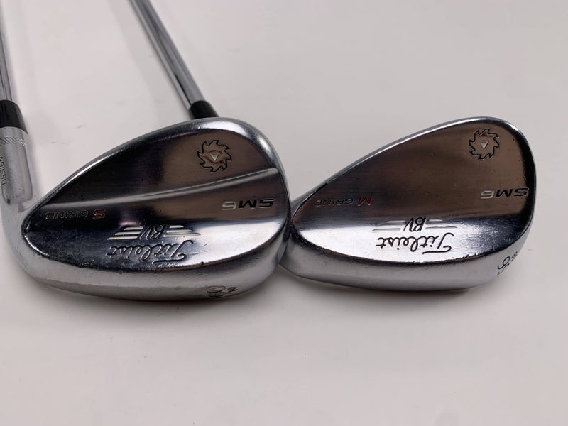Titleist Vokey SM6 Tour Chrome Wedge Set 56* 8 | 60* 10 Wedge Steel Mens RH