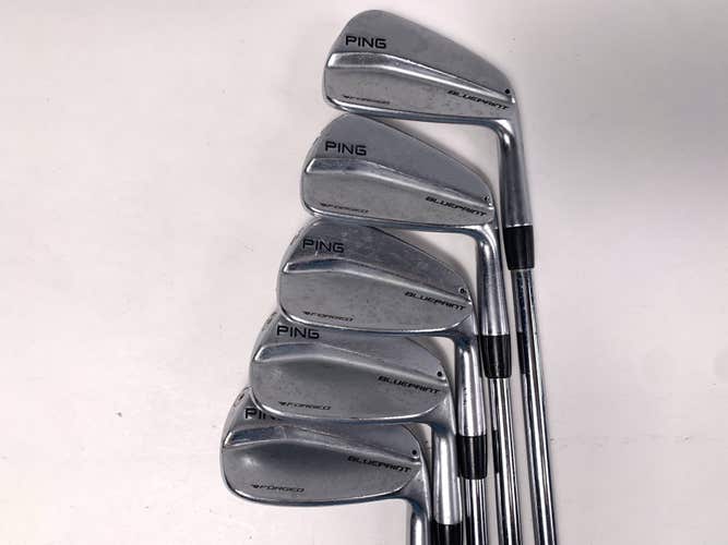 Ping Blueprint Iron Set 5-PW Black Dot Dynalite Gold X100 XStiff RH- No 7 iron