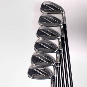 TaylorMade Stealth Iron Set 5-PW KBS Max Graphite Iron 65 Regular Mens RH