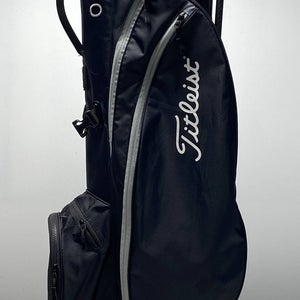 Titleist Players 4 Carbon Stand Bag Black 4-Way Divide Dual Strap Golf Bag