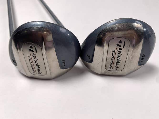 TaylorMade 300 3 & 7 Fairway Wood Set 17* 23* Lite L-60 Ladies RH