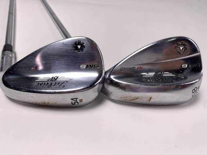 Titleist Vokey SM6 Tour Chrome Wedge Set 54* 14 58* 8 DG S200 Wedge Mens RH