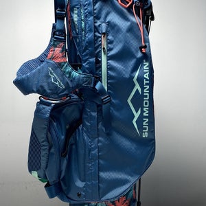 Sun Mountain Missoula Montana Stand Bag Blue 14-Way Divide Dual Strap Golf Bag