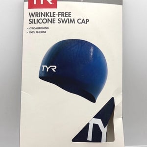 TYR Wrinkle-Free Silicone Swim Cap Hypoallergenic Adult Fit