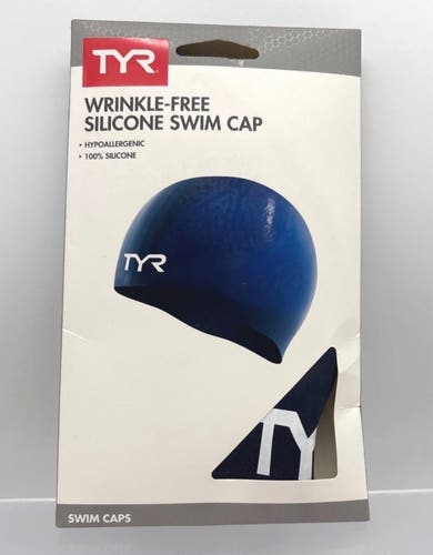 TYR Wrinkle-Free Silicone Swim Cap Hypoallergenic Adult Fit