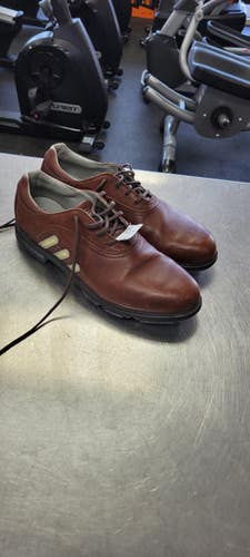 Used Adidas Mens Golf Shoes Brown Senior 10.5 11497-S000152185