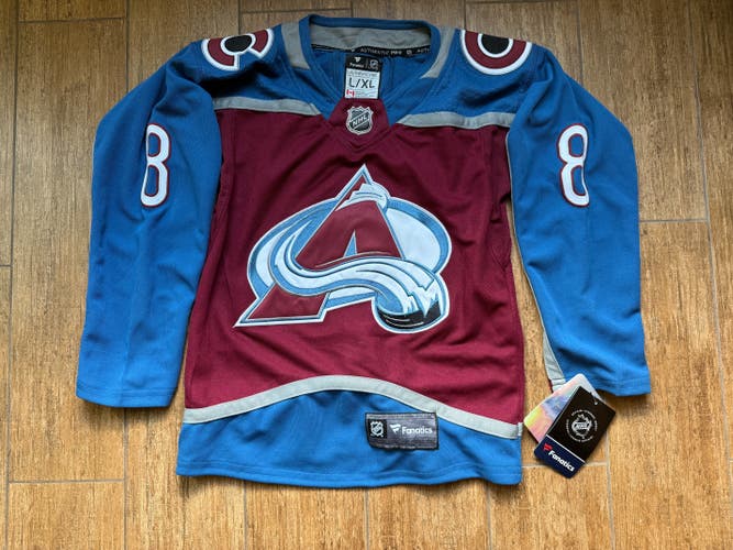 NEW with TAGS - Colorado Avalanche Jersey MAKAR (NHL Officially Licensed) - Size Youth L/XL