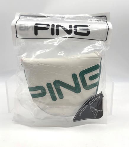 Ping Masters Limited Edition Mallet Putter Headcover White Green Golf NEW