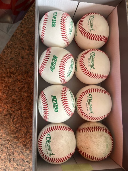 8 Diamond DOL-A HS Baseballs(6BN, 2Used)