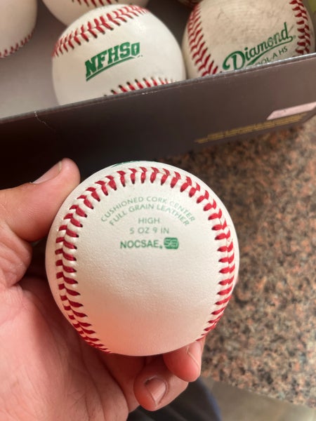Lot of 10 Balls-8 Diamond DOL-A HS Baseballs(6BN, 2 lightly used) 2 DOL-1 Adult baseball. ( 1 BN,1 U